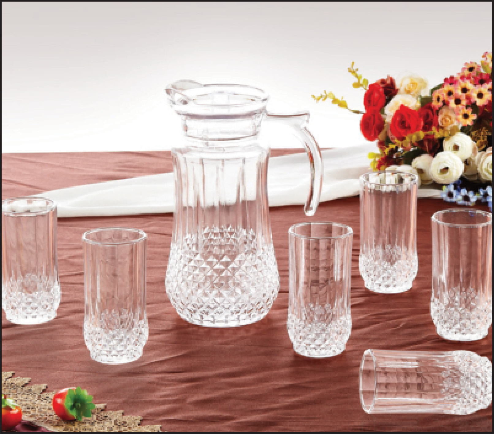 Glass Juice Set-Visa-7Pcs - Nolta
